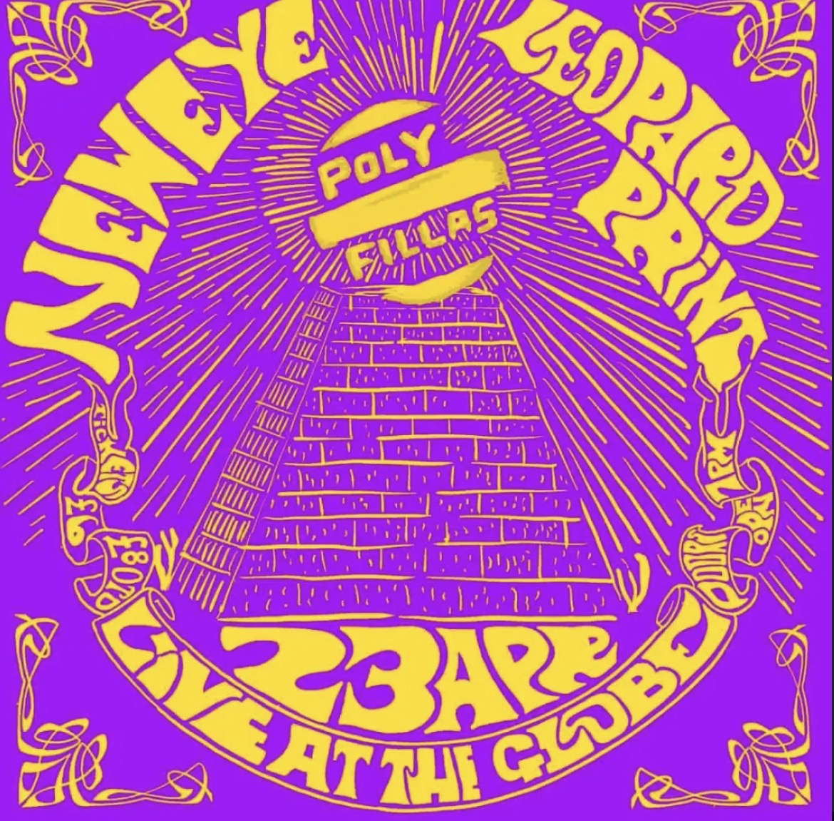 Pollyfillas at the globe with New eye and Leopard Print